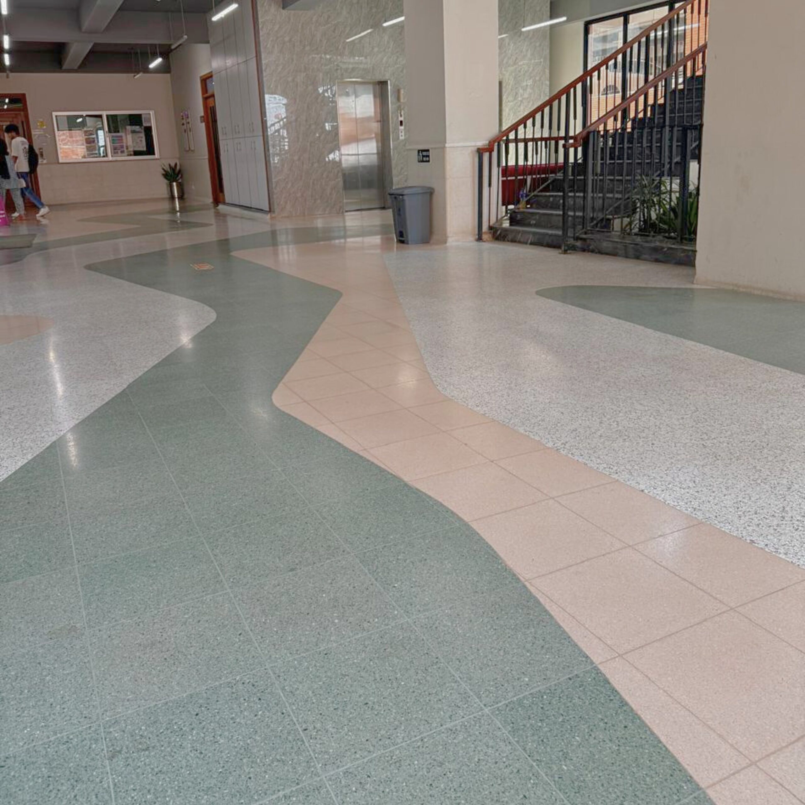 Terrazzo flooring